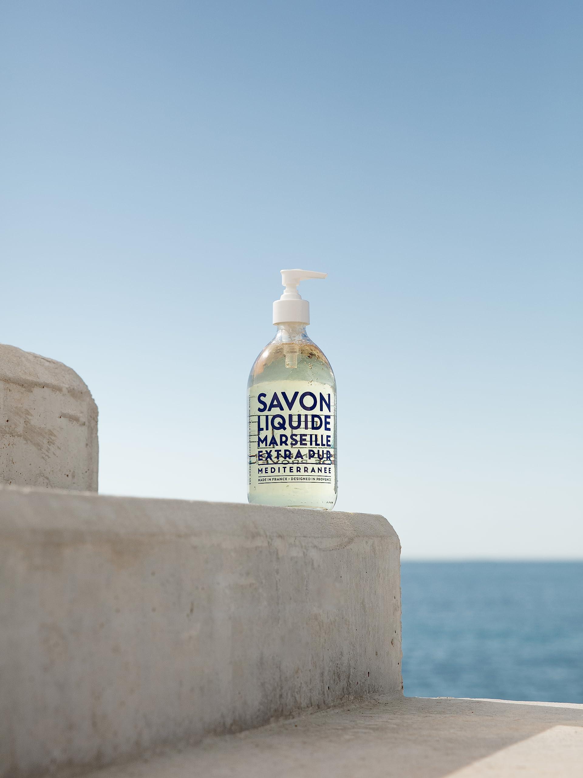 Compagnie de Provence Savon de Marseille Extra Pure Liquid Soap - Mediterranean Sea - 33.8 fl oz Plastic Bottle Refill