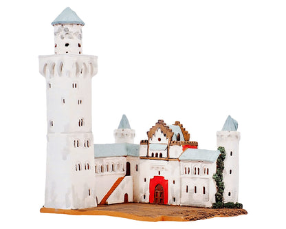 Midene Ceramic Art Tealight Candle Holder Room Decoration Handcrafted Collectible Miniature Light House Neuschwanstein Castle in Southwest Bavaria, Germany F228N* Set