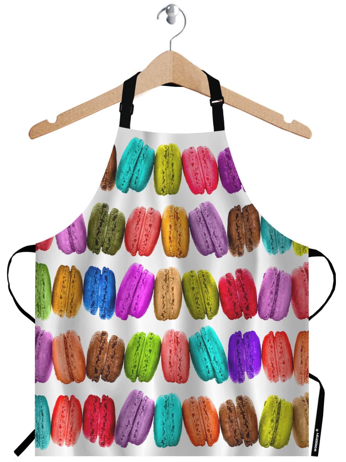 WONDERTIFY African Cats Apron,Pattern of Tribal Geometric Colorful African Cats Bib Apron with Adjustable Neck for Men Women,Suitable for Home Kitchen Cooking Waitress Chef Grill Bistro Baking Apron