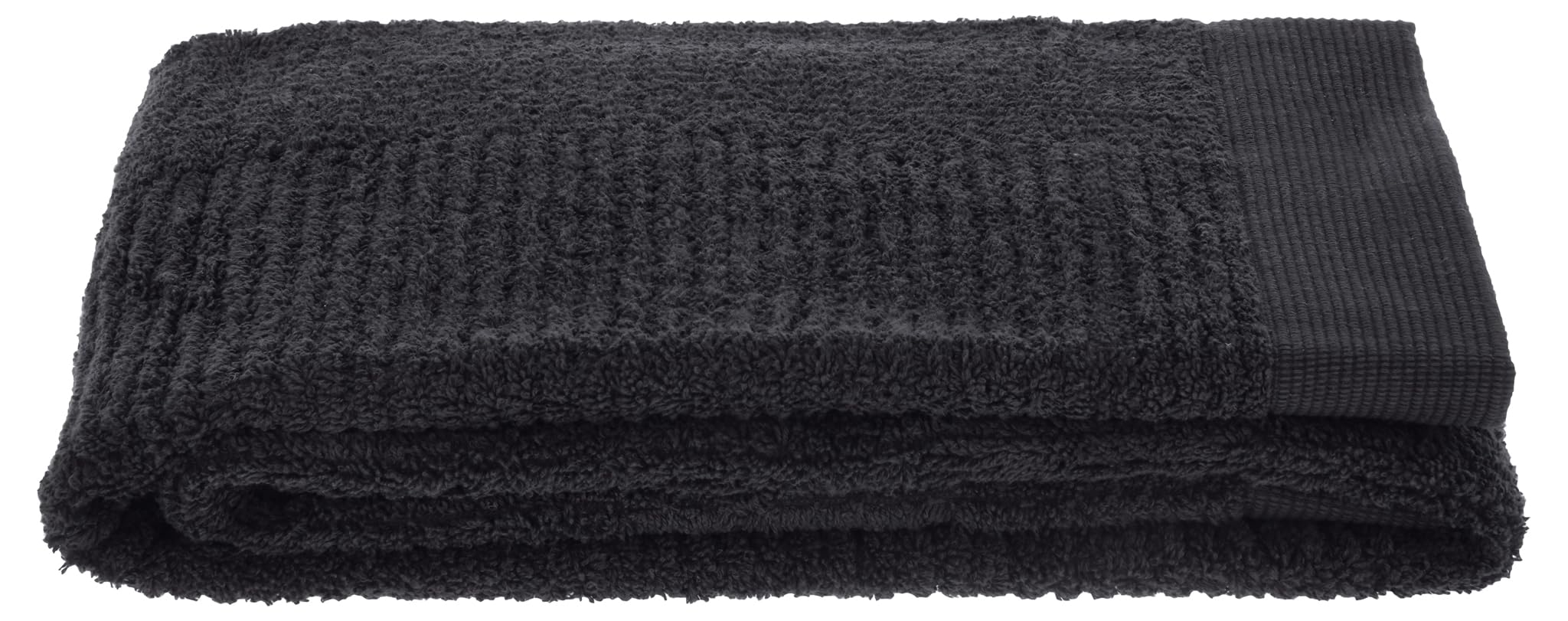 Zone Denmark Luxury &amp; Classic 100% Cotton Towels - Quick Drying Hand, Bath, and Shower Towels for Ultimate Comfort and Style in Every Touch (Black)