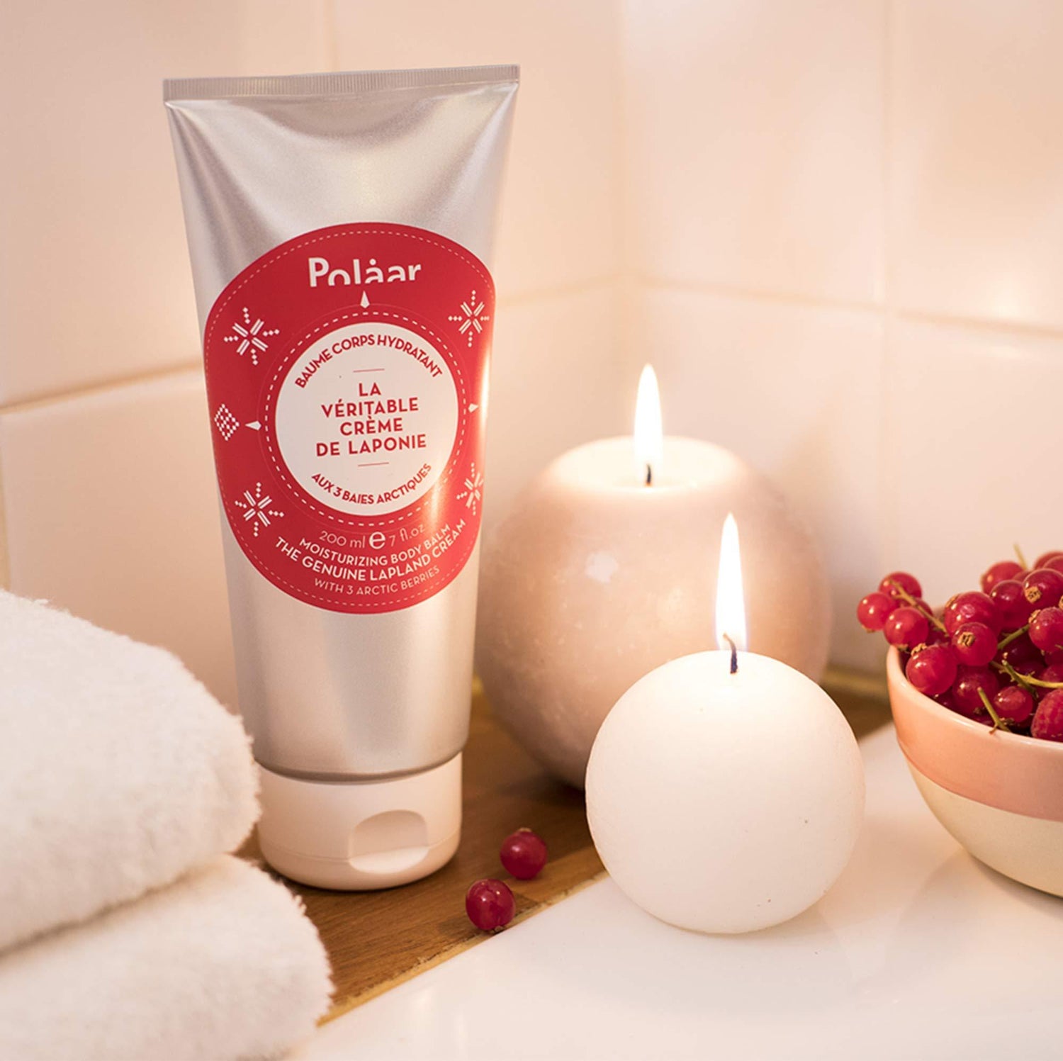 Polåar - Moisturizing Body Milk - The Genuine Lapland Cream with 3 Arctic Berries - Body Care - Nourishes, repairs, protects - 98% Natural, Vegan, Cruelty Free, Made in France - 6.7 Fl Oz