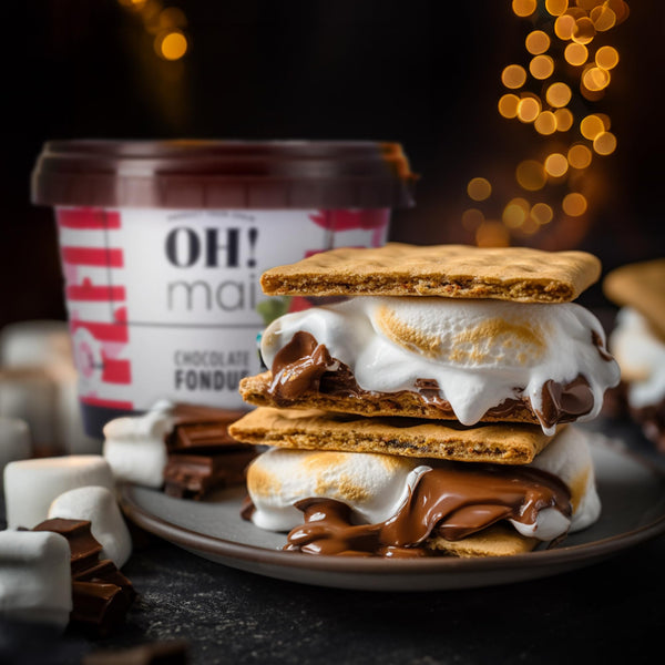 Oh! Mai Dark Chocolate for S'mores - 7.05 oz Jar, Perfect for Smores, Microwave Melting, Dipping, and Creating Delicious Smore`s and Snacks, Made in Spain - 2 Pack.