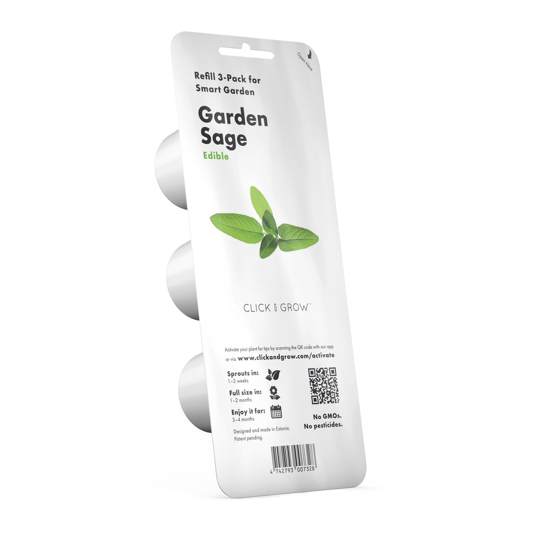 Click and Grow Smart Garden Garden Sage Plant Pods, 3-Pack