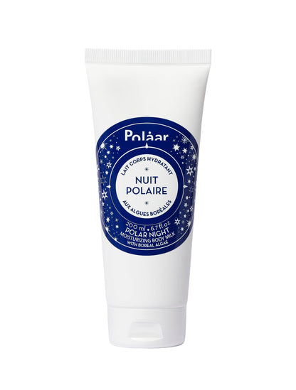 Polåar - Polar Night Moisturizing Body Milk with Boreal Algae - Moisturizing Body Care - Hydrates, Soothes, Comforts - 98% Natural, Vegan, Cruelty Free, Made in France - 6.7 Fl Oz