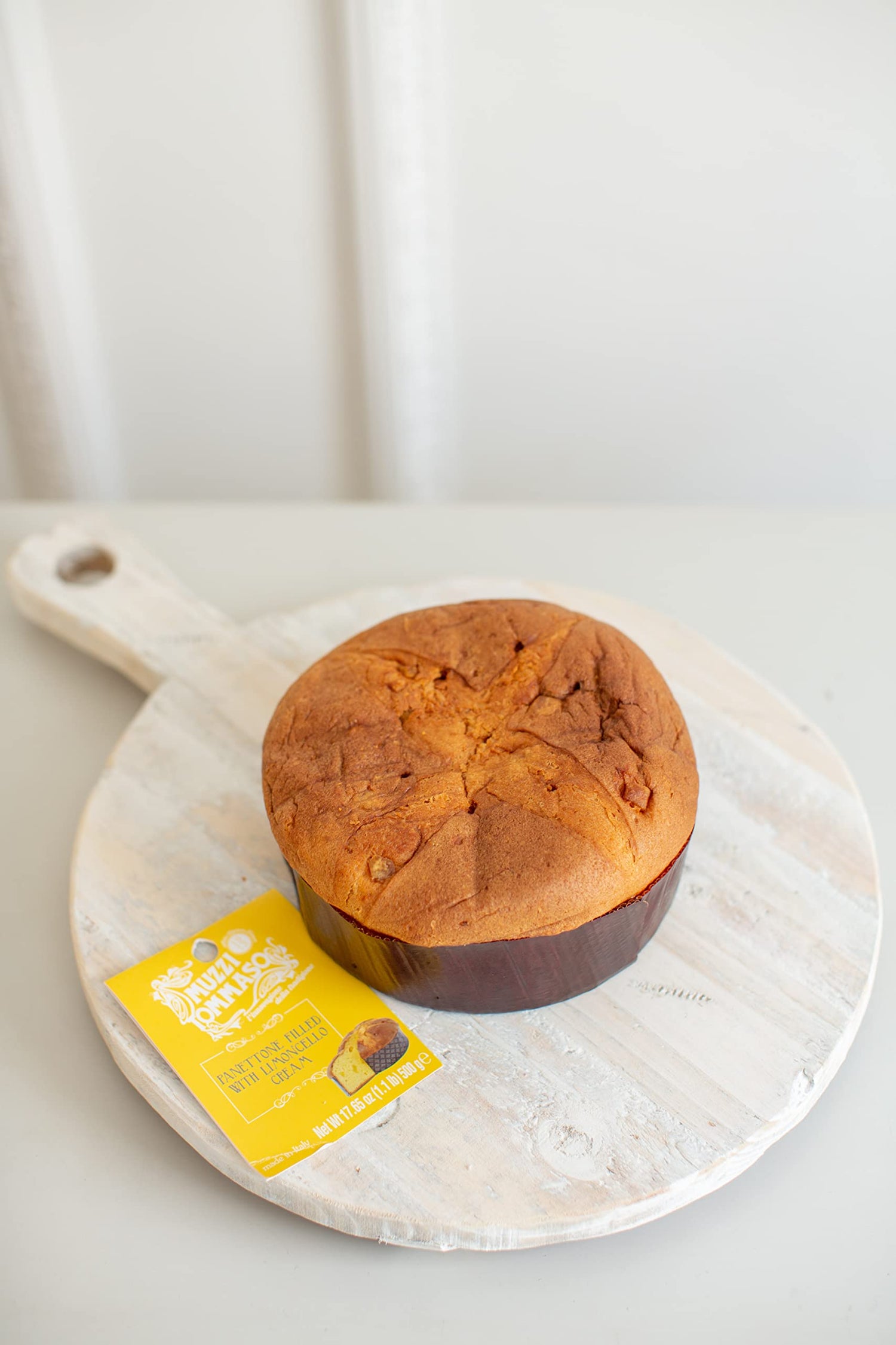 Panettone Tommaso Muzzi Limoncello, feito na Itália, 450 g Y