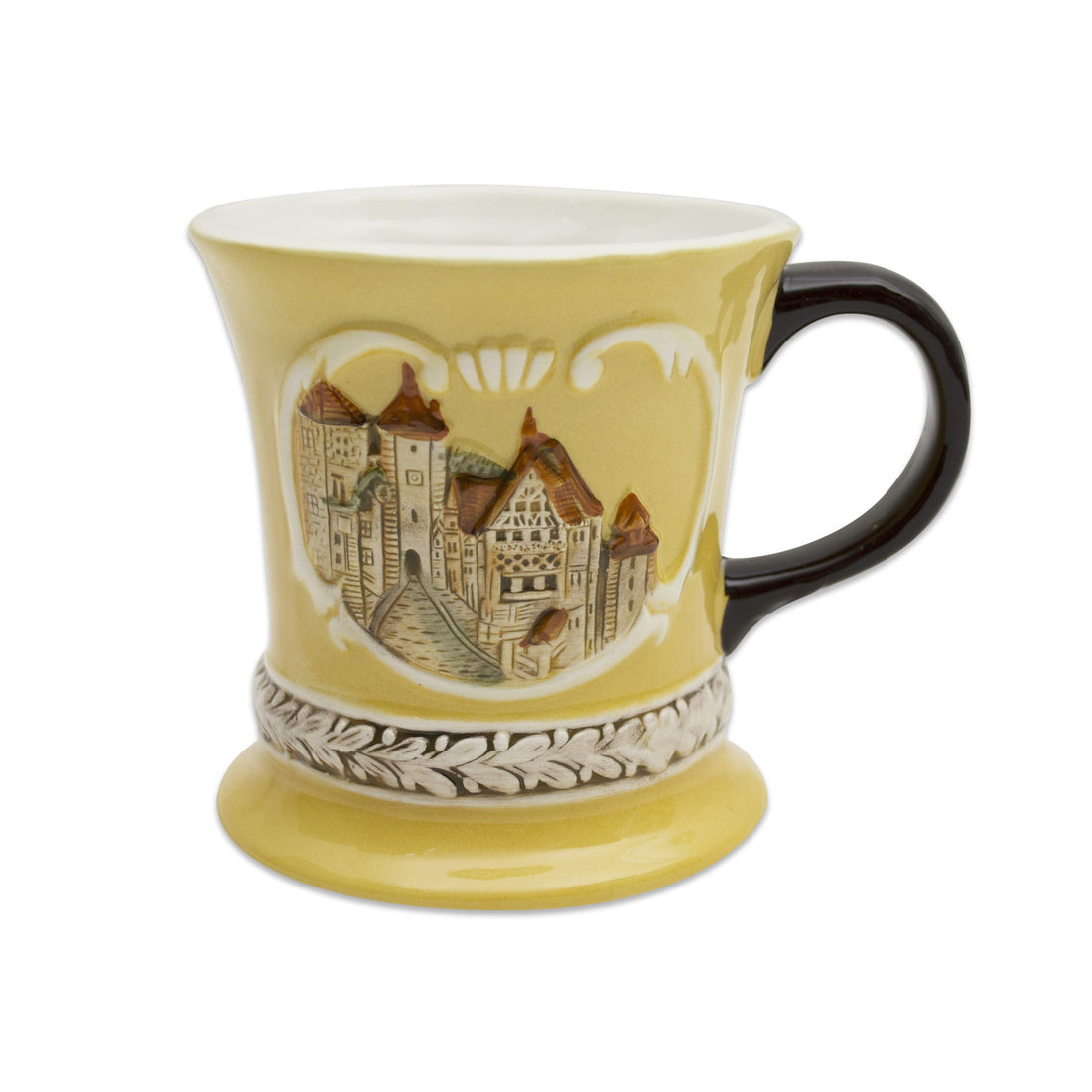 Embossed European Village Ceramic Coffee Mug Gluhwein | 12 oz