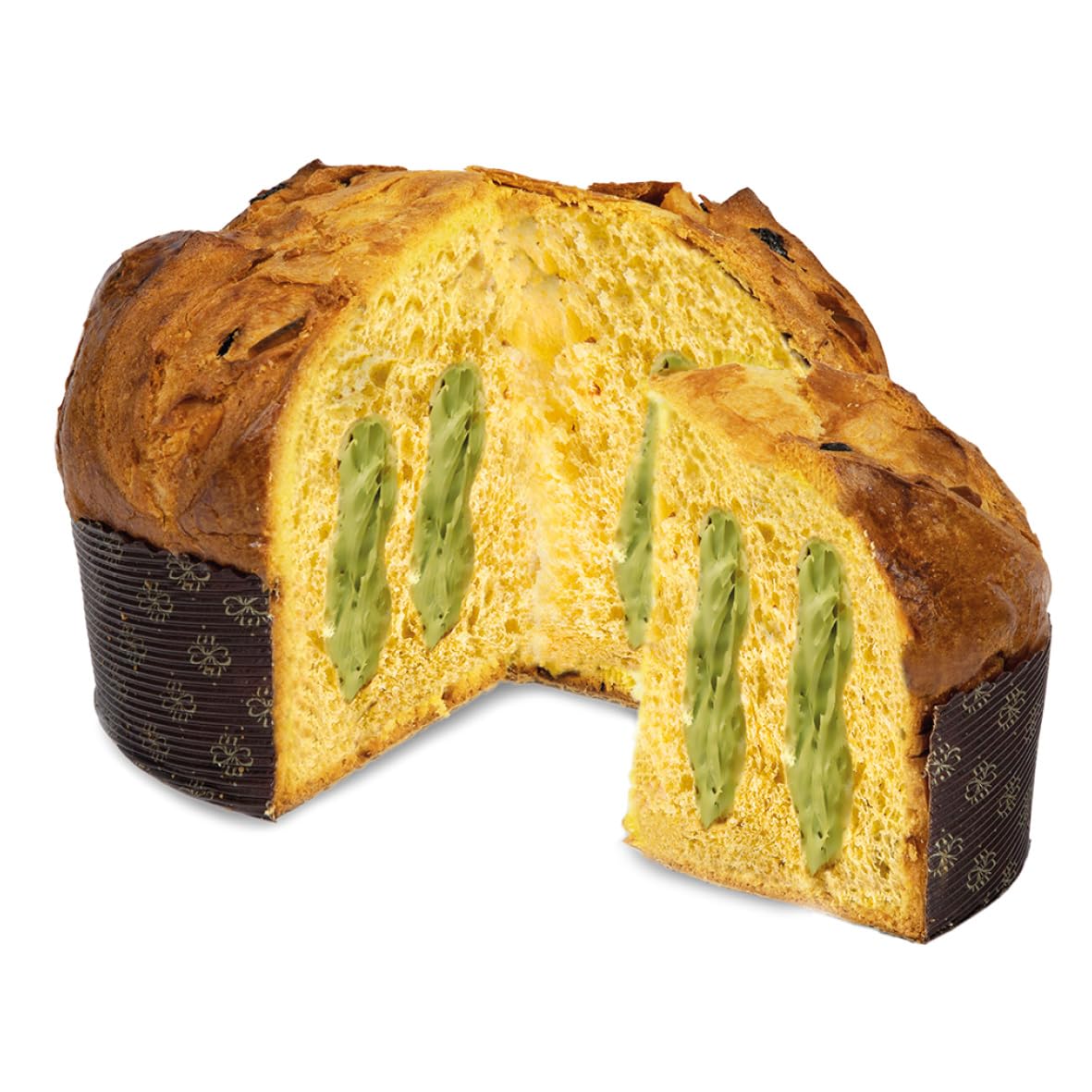 Giusto Sapore Authentic Italian Panettone Filled with Pistachio Cream - New and Imported from Italy, Family Owned - 28.21 oz