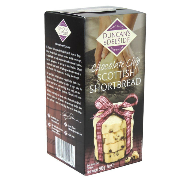 Duncan's of Deeside Chocolate Chip Hand Baked Butter Shortbread Cookies