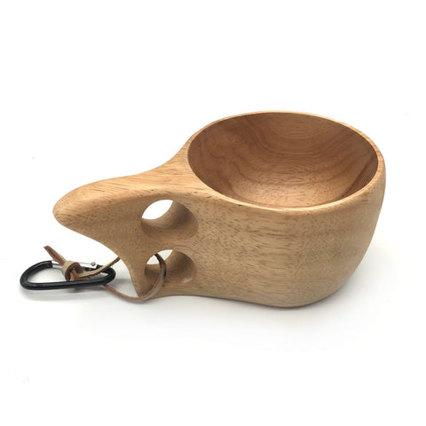 JUSPRO Nordic Style Handmade Finnish Kuksa Ancient Lapland Finland Style Wooden Cup (Classic).