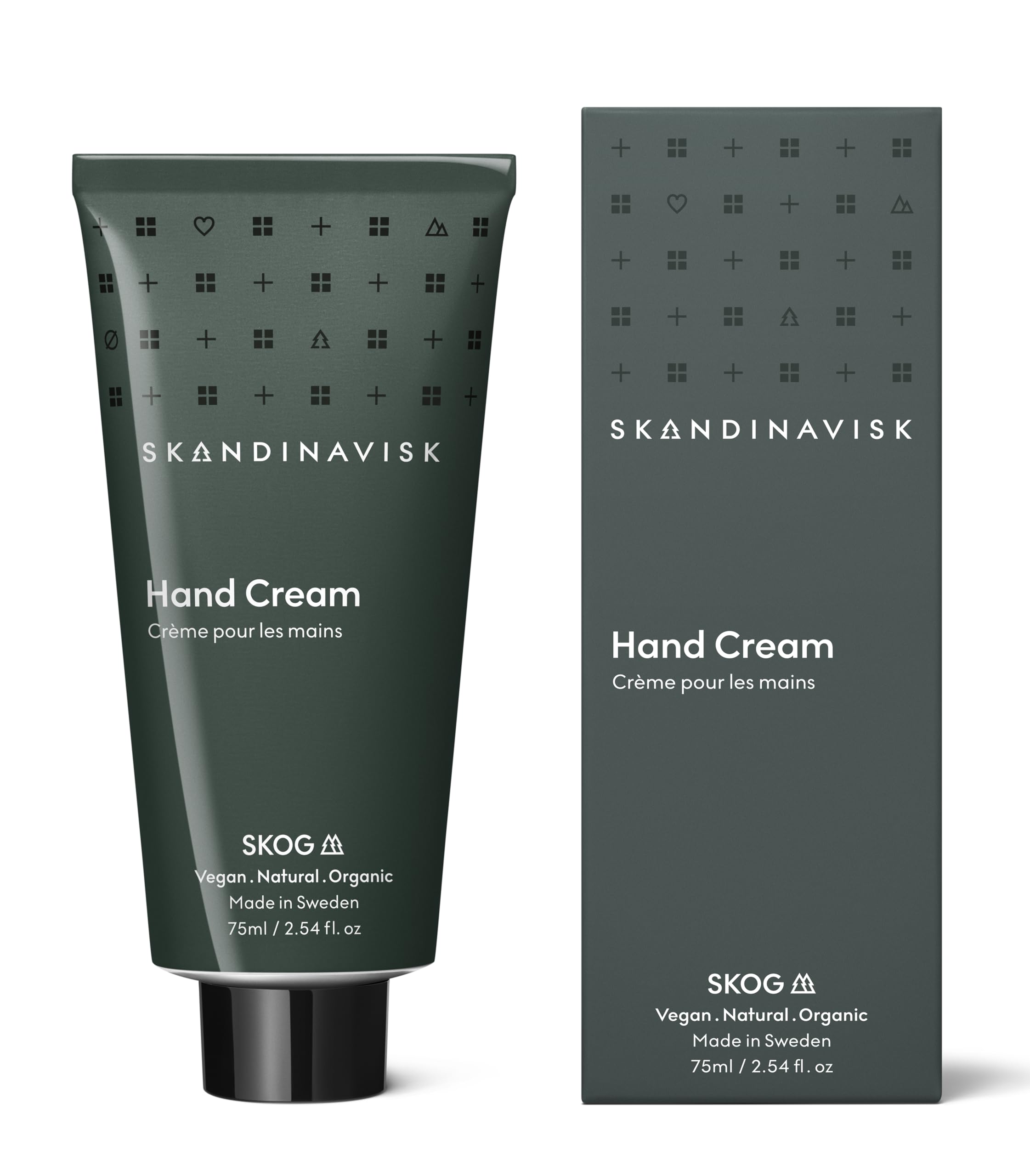 Skandinavisk SKOG ‘Forest’ Hand Cream, Scent Notes: Pine Needles and Fir Cones, Birch Sap and Woodland Lily of the Valley, Vegan Formula, 2.54 fl. oz.