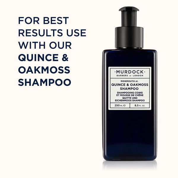Murdock London Quince & Oakmoss Conditioner | Strengthens & Repairs Hair from Within | All Hair Types | Made in England | 8.5 oz.