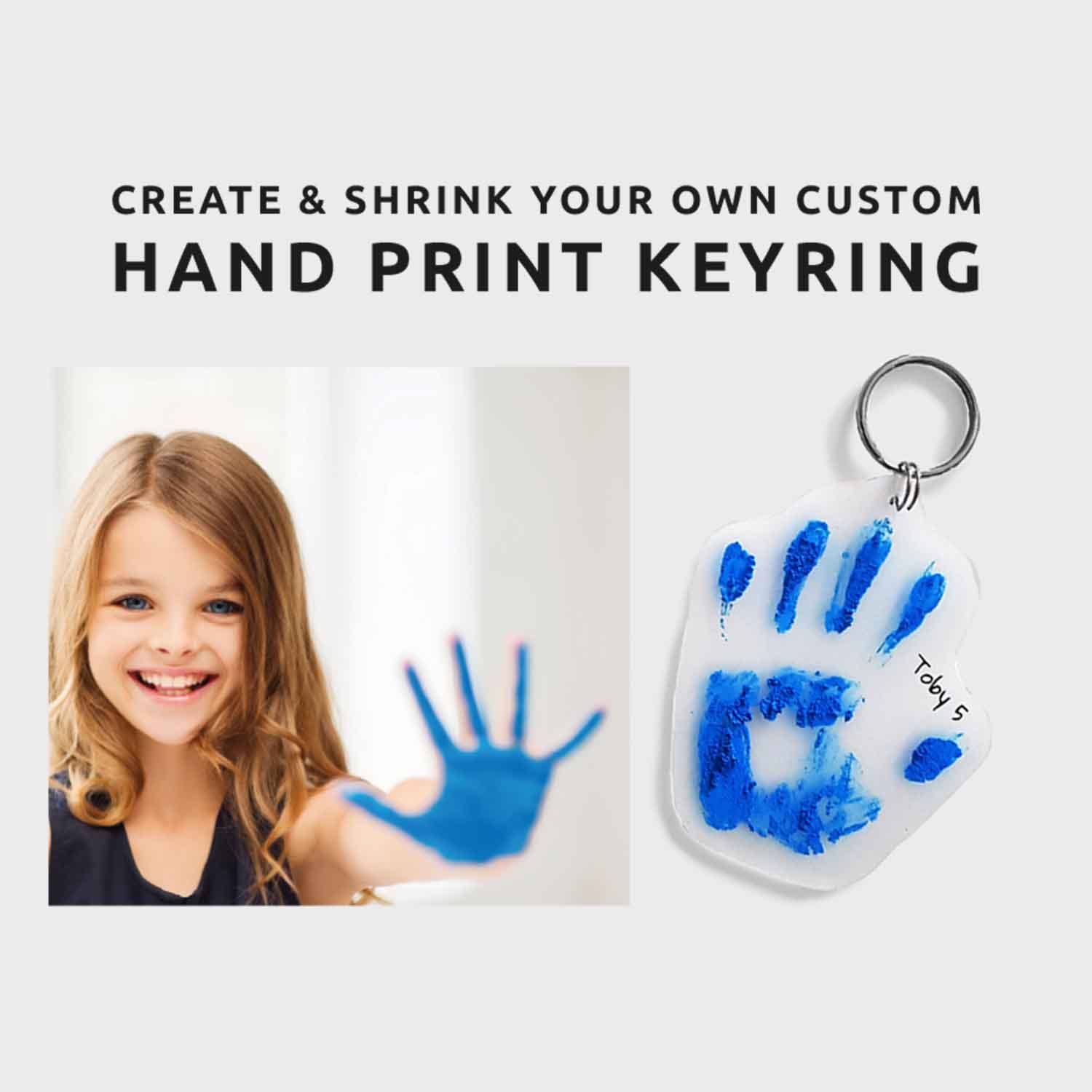 Hand Print Shrink Key Chain Kit