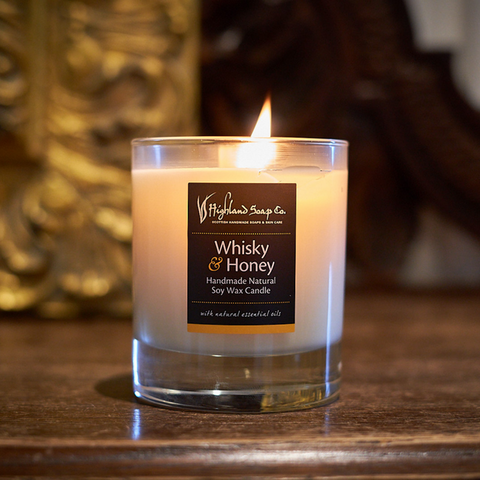 Whisky & Honey Soya Wax Candle.