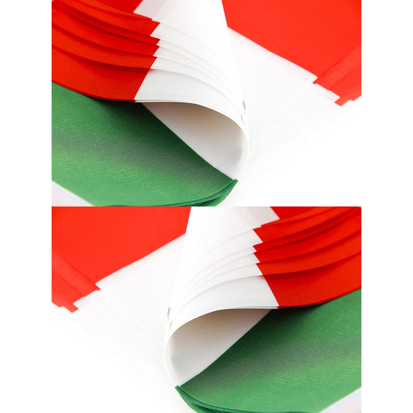 Italy Italian Flag Banner String,Small Mini Italy Pennant flags,For Grand Opening,Olympics,National Sports Events,Party Festival Decorations(50 Feet 38 Flags).