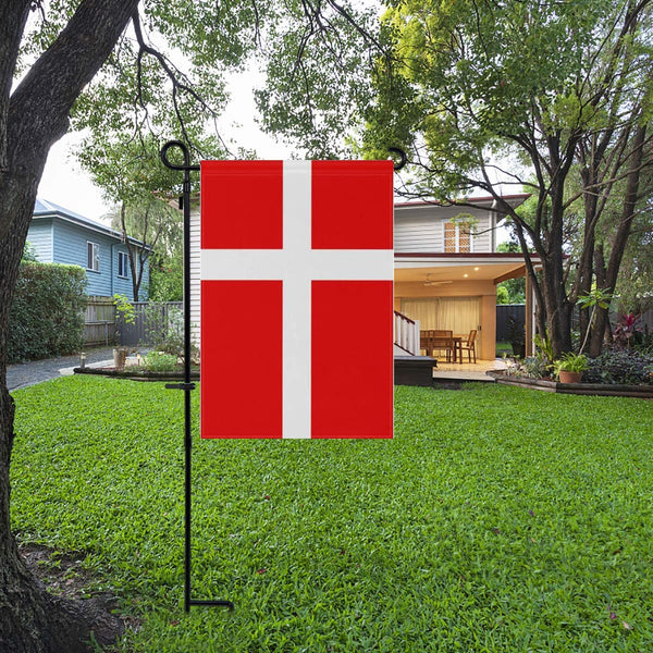 Denmark Garden Flags 12 x 18 Inches Double Sided Vivid Color and Fade Proof.