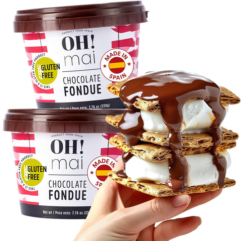 Oh! Mai Dark Chocolate for S'mores - 7.05 oz Jar, Perfect for Smores, Microwave Melting, Dipping, and Creating Delicious Smore`s and Snacks, Made in Spain - 2 Pack