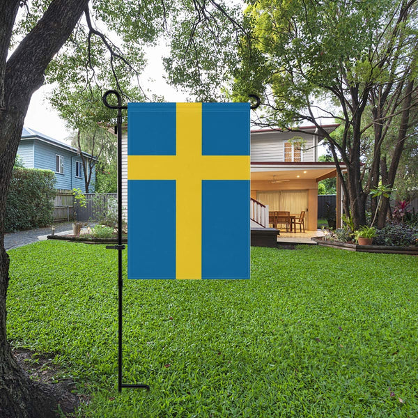 Sweden Garden Flags 12 x 18 Inches Double Sided Vivid Color and Fade Proof.