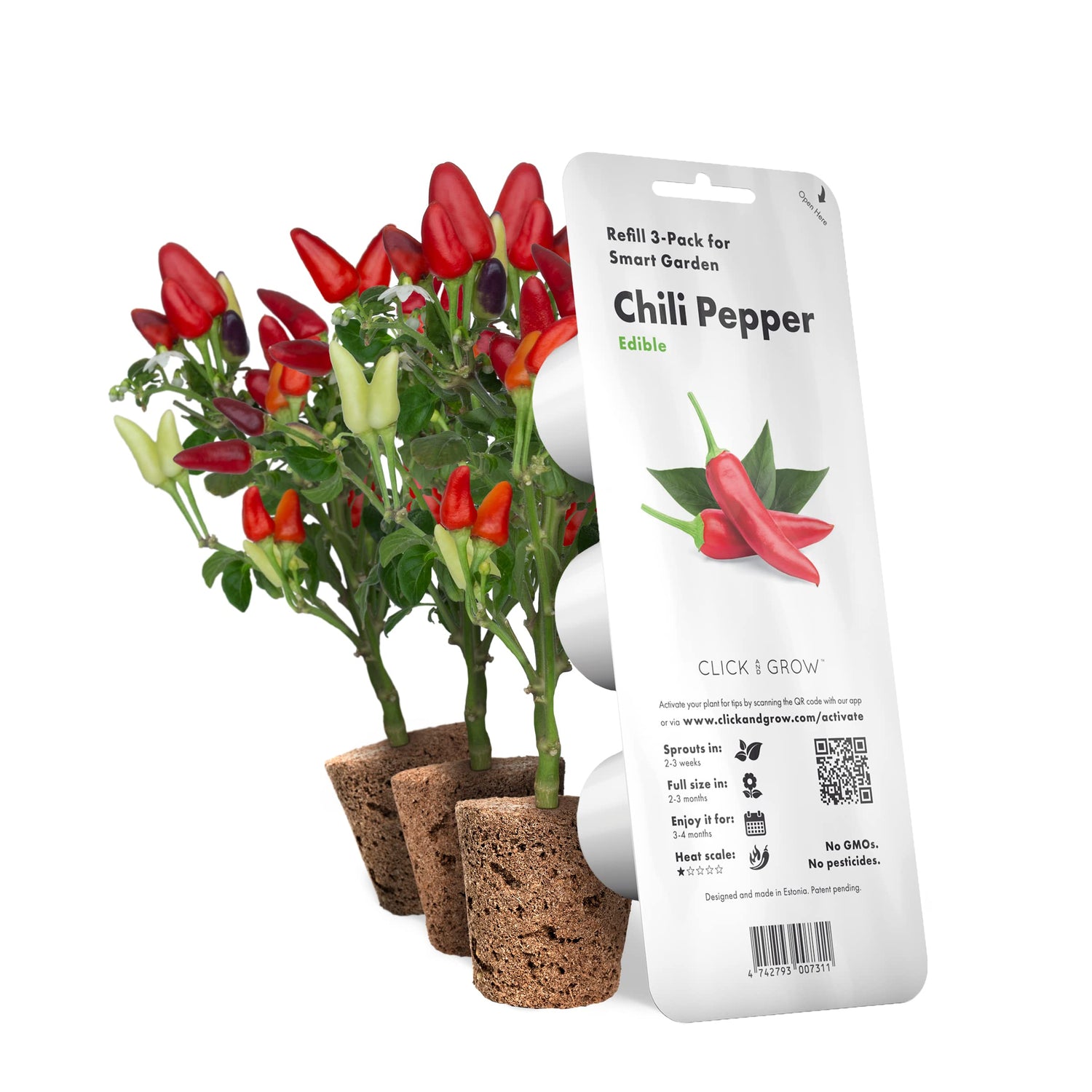 Click and Grow Chili Pepper Plant Pods, 3-pack