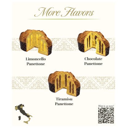 Giusto Sapore Authentic Italian Panettone Filled with Pistachio Cream - New and Imported from Italy, Family Owned - 28.21 oz