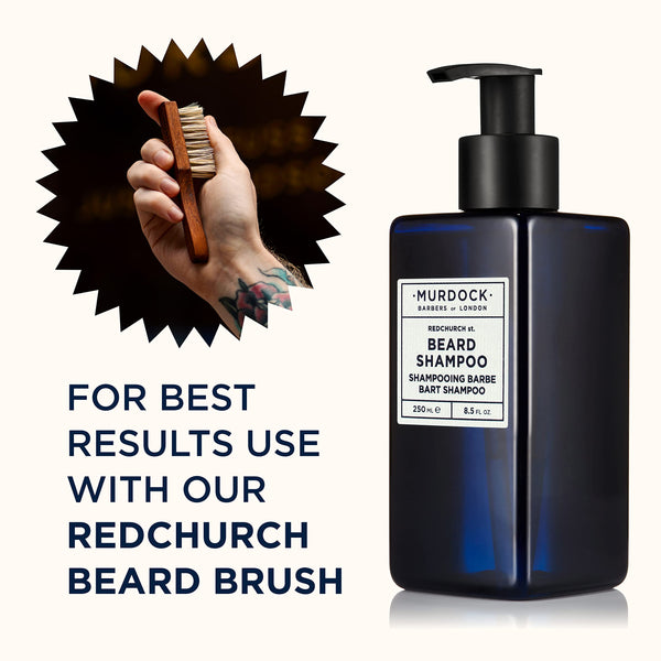 Murdock London Beard Shampoo with Natural Oils - Sulphate Free Shampoo Protects and Soothes Skin & Hair - 8.5 oz.