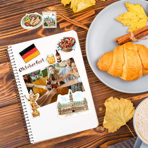 Germany Travel Stickers (29 Pieces).
