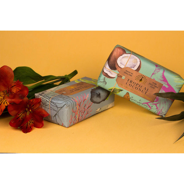 The English Soap Company, Tropical Coconut Soap Bar, Anniversary Collection 200g
