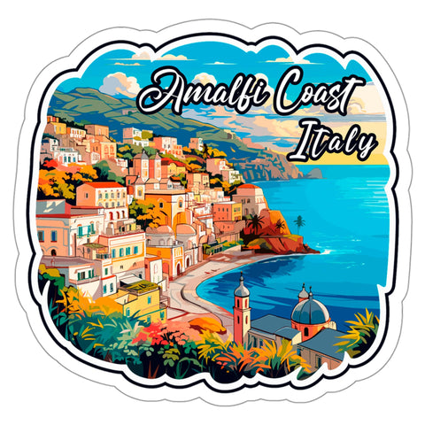 Amalfi Coast Sticker Italy Travel Adventure Decal Vinyl Small Waterproof 4".
