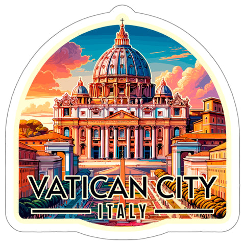 Vatican City Sticker Italy Souvenir Travel Decal Vinyl Small Waterproof 4".