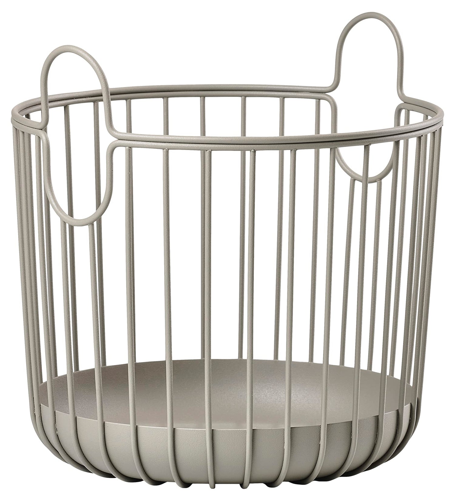 ZONE DENMARK Inu Basket - Basket with Handles Crafted from Metal - with sleek and sturdy design - Stylish and Functional Storage for Kitchen, Bathroom, Children&