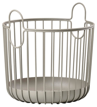 ZONE DENMARK Inu Basket - Basket with Handles Crafted from Metal - with sleek and sturdy design - Stylish and Functional Storage for Kitchen, Bathroom, Children&