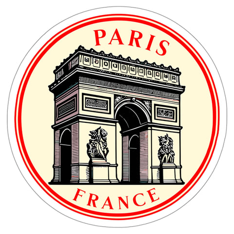 Paris Sticker France Travel Window Decal Vinyl Small Waterproof 4".