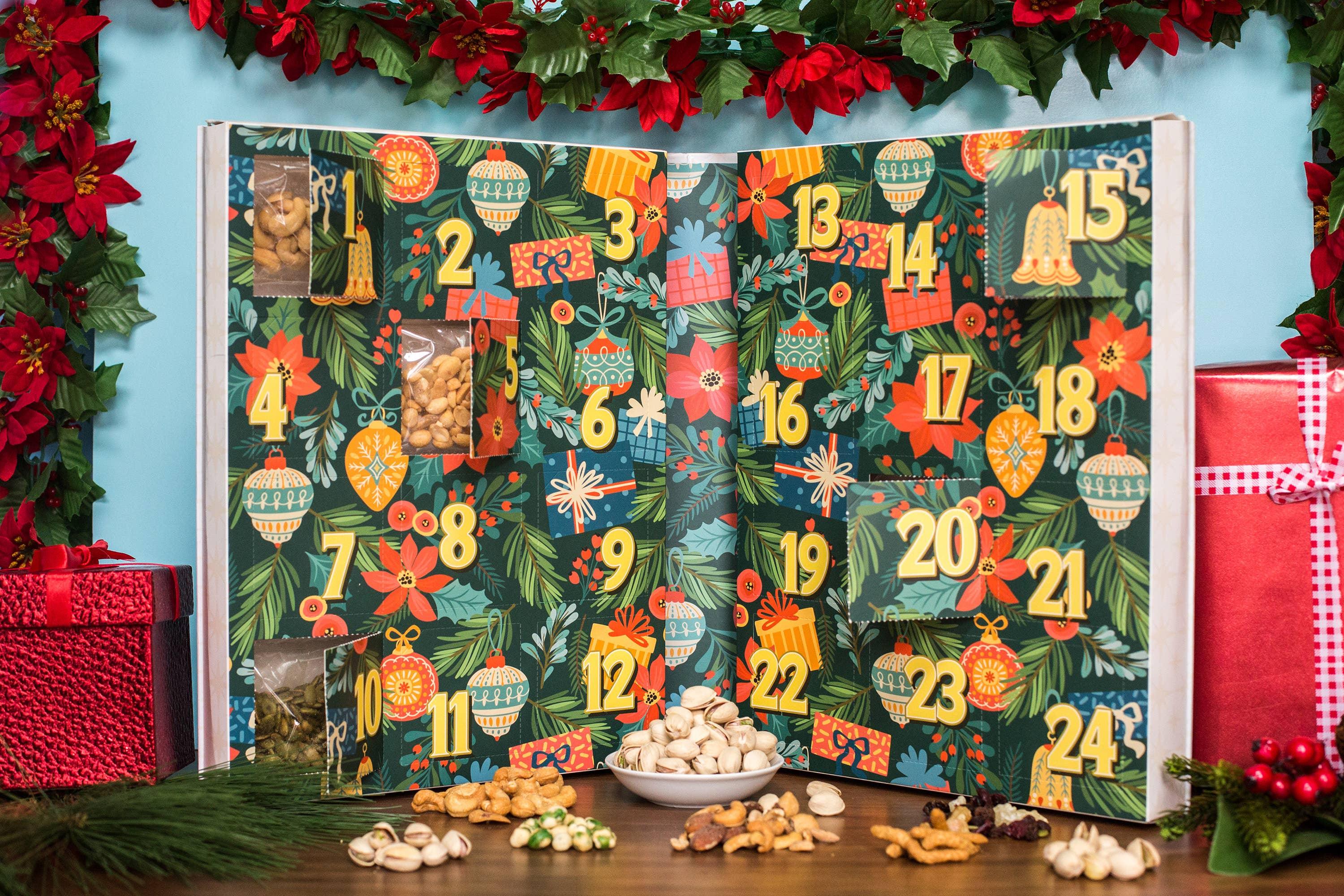 24 Days of Nuts &amp; Snacks Holiday Advent Calendar