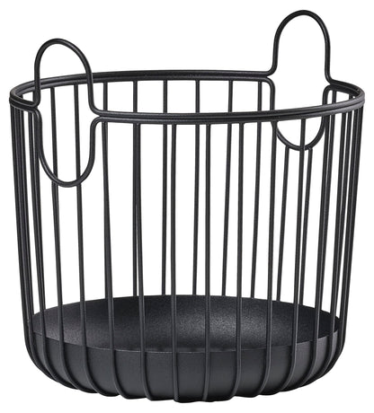 ZONE DENMARK Inu Basket - Basket with Handles Crafted from Metal - with sleek and sturdy design - Stylish and Functional Storage for Kitchen, Bathroom, Children&