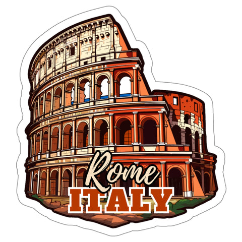 Rome Sticker Italy Souvenir Travel Decal Vinyl Small Waterproof 4".