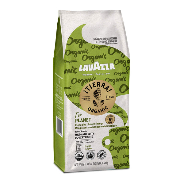 Lavazza ¡Tierra! Organic Planet Whole Bean Coffee, Light Roast, 10.5 Oz.