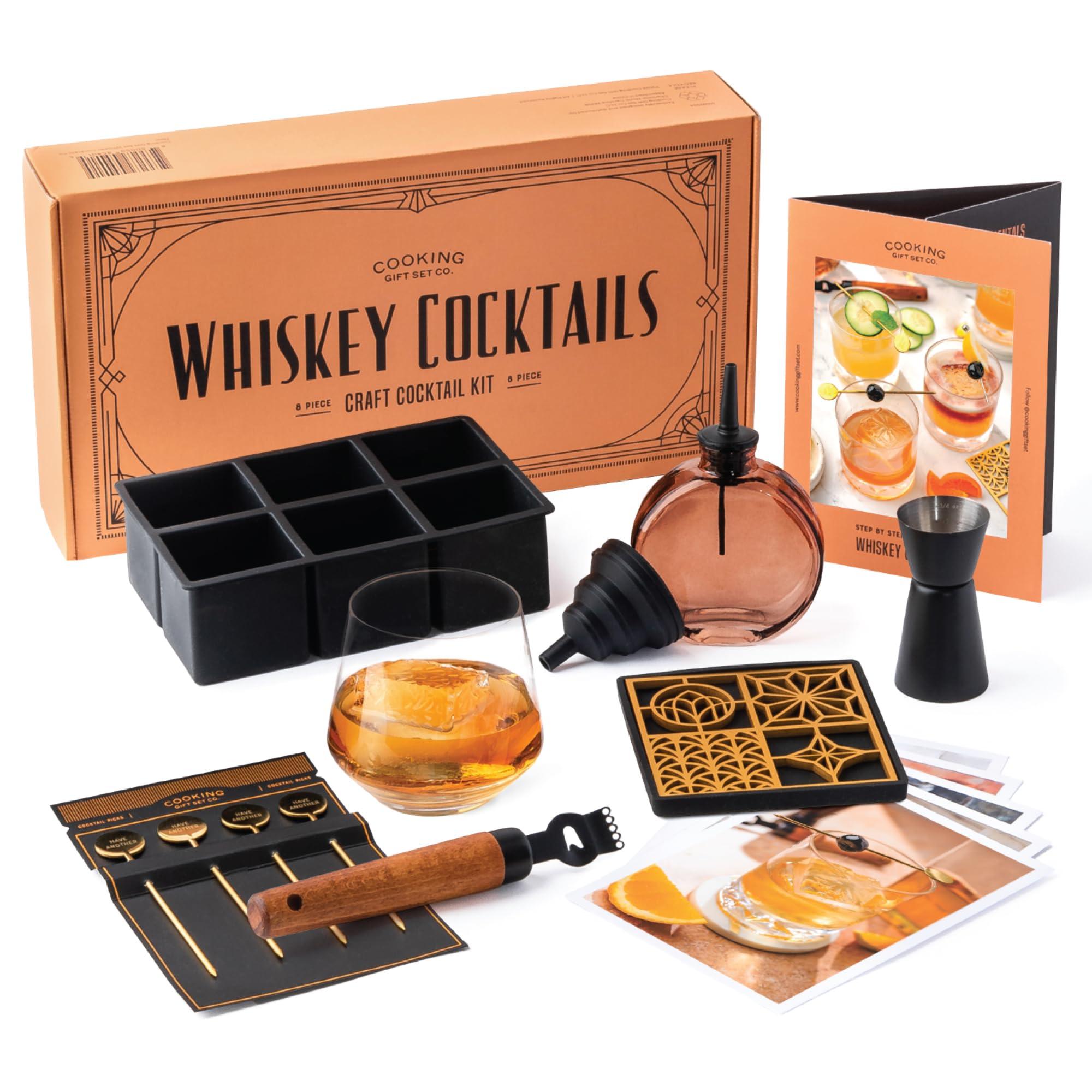 Whiskey Set Cocktail Kit with Ice Stamp