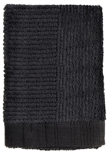 Zone Denmark Luxury &amp; Classic 100% Cotton Towels - Quick Drying Hand, Bath, and Shower Towels for Ultimate Comfort and Style in Every Touch (Black)