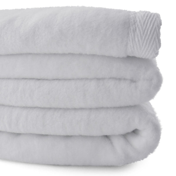 Sferra Luxury Plush Blanket - King - 100% Cotton, Made in Portugal Exclusively Fine Linens.