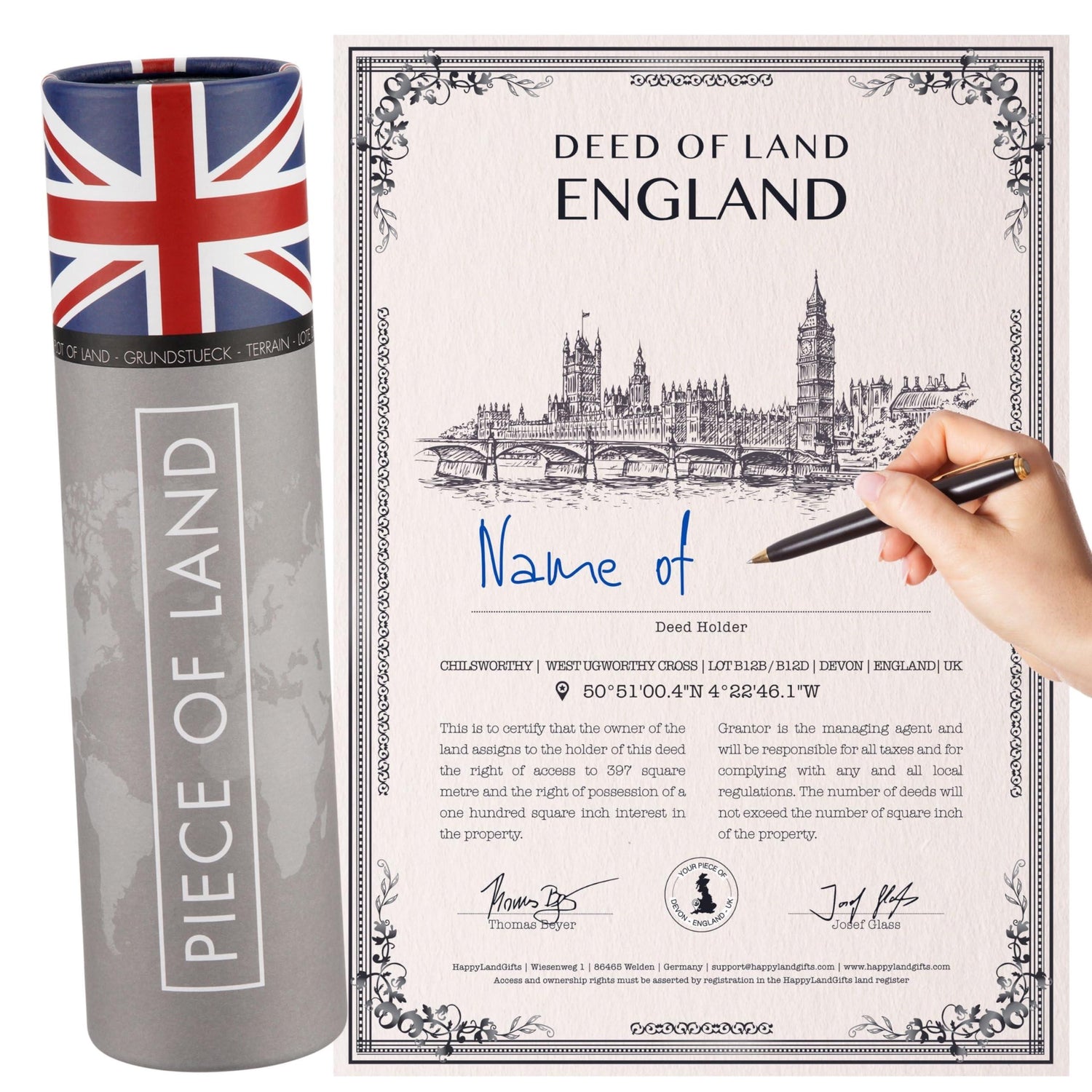 A Real Piece of Land ENGLAND (UK) Gift