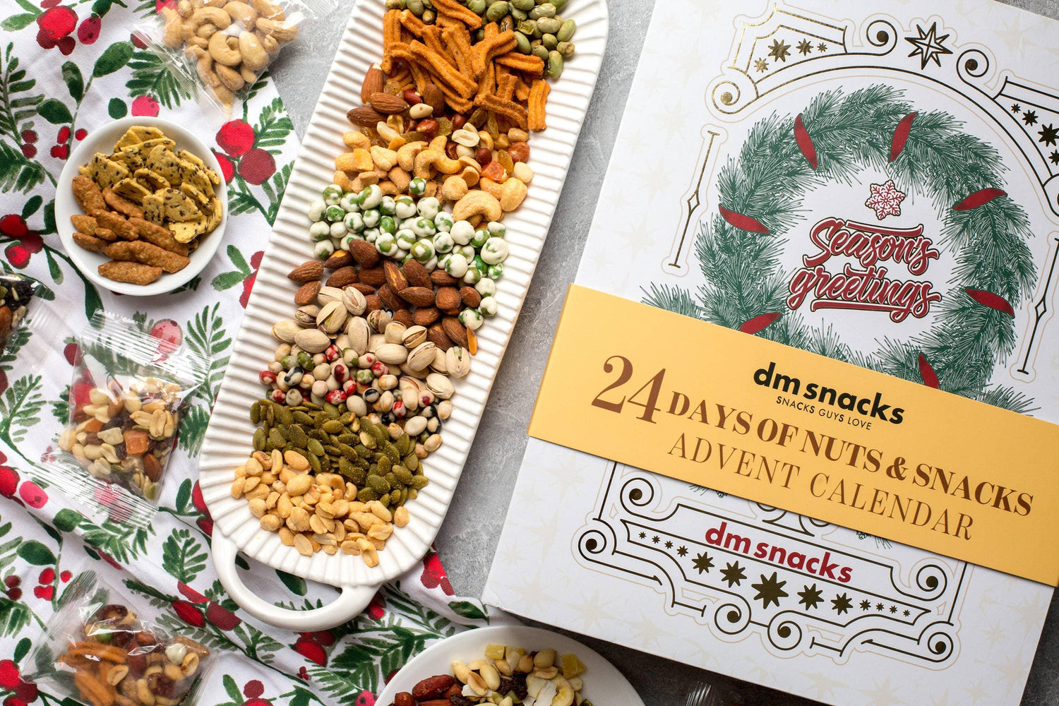 24 Days of Nuts &amp; Snacks Holiday Advent Calendar