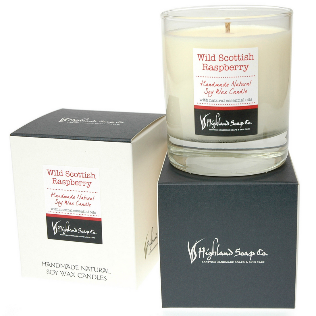 Wild Scottish Raspberry Soya Wax Candle.