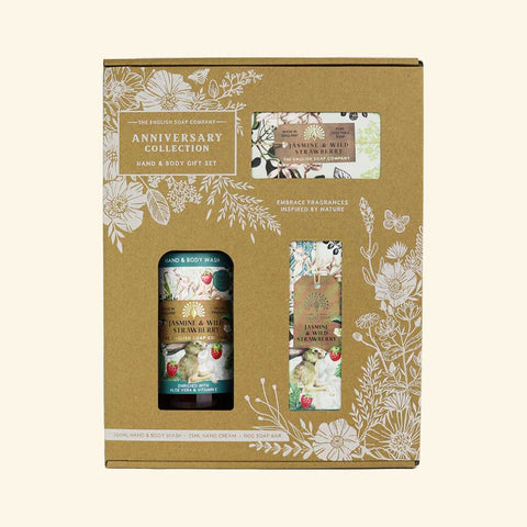Anniversary Jasmine & Wild Strawberry Hand & Body Gift Box