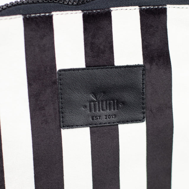 Kids backpack - Striped black and white