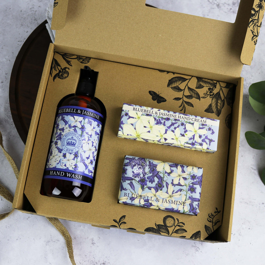 Kew Gardens Bluebell &amp; Jasmine Essential Hand Care Gift Box