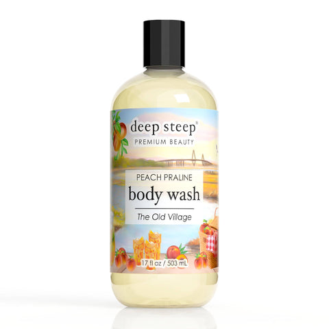 Deep Steep Premium Beauty - Body Wash - Charleston Peach Praline (The Old Village) 17oz.