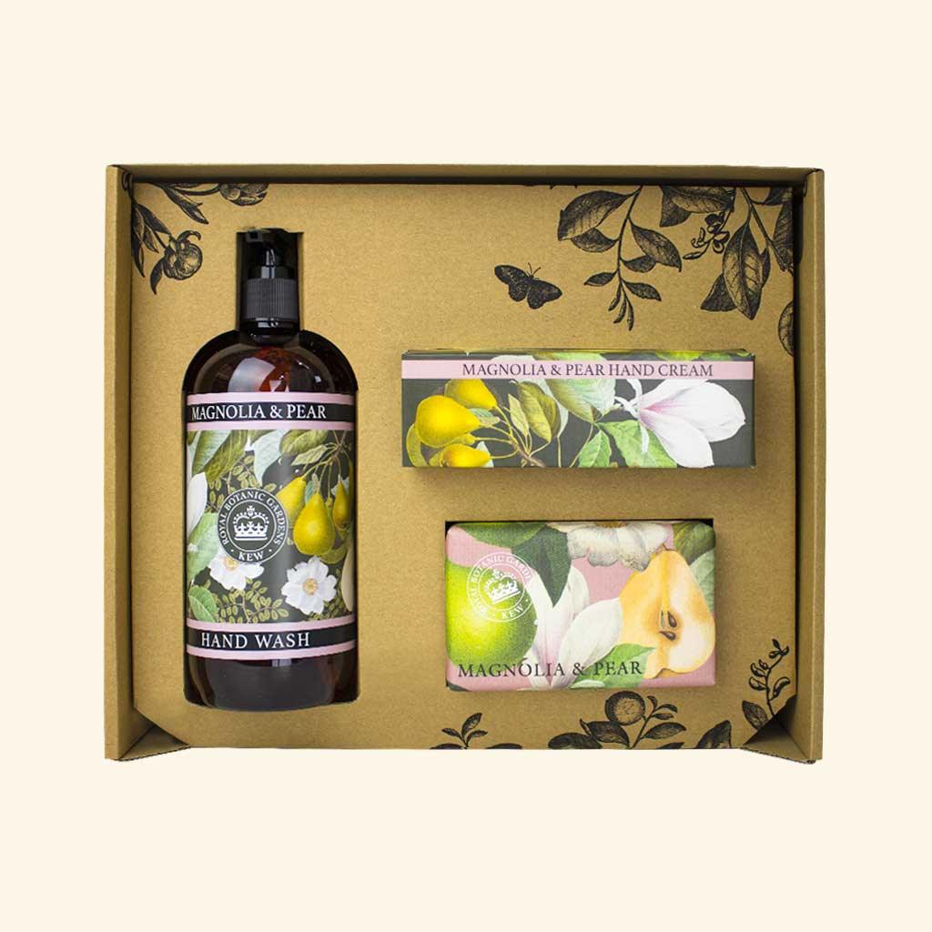 Kew Gardens Magnolia and Pear Essential Hand Care Gift Box