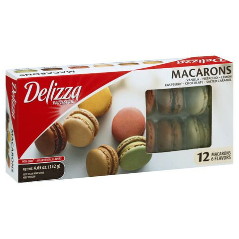 Delizza Macarons, 12 count, 6 Flavors