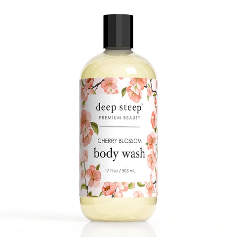 Deep Steep Premium Beauty - Body Wash - Cherry Blossom 17oz.