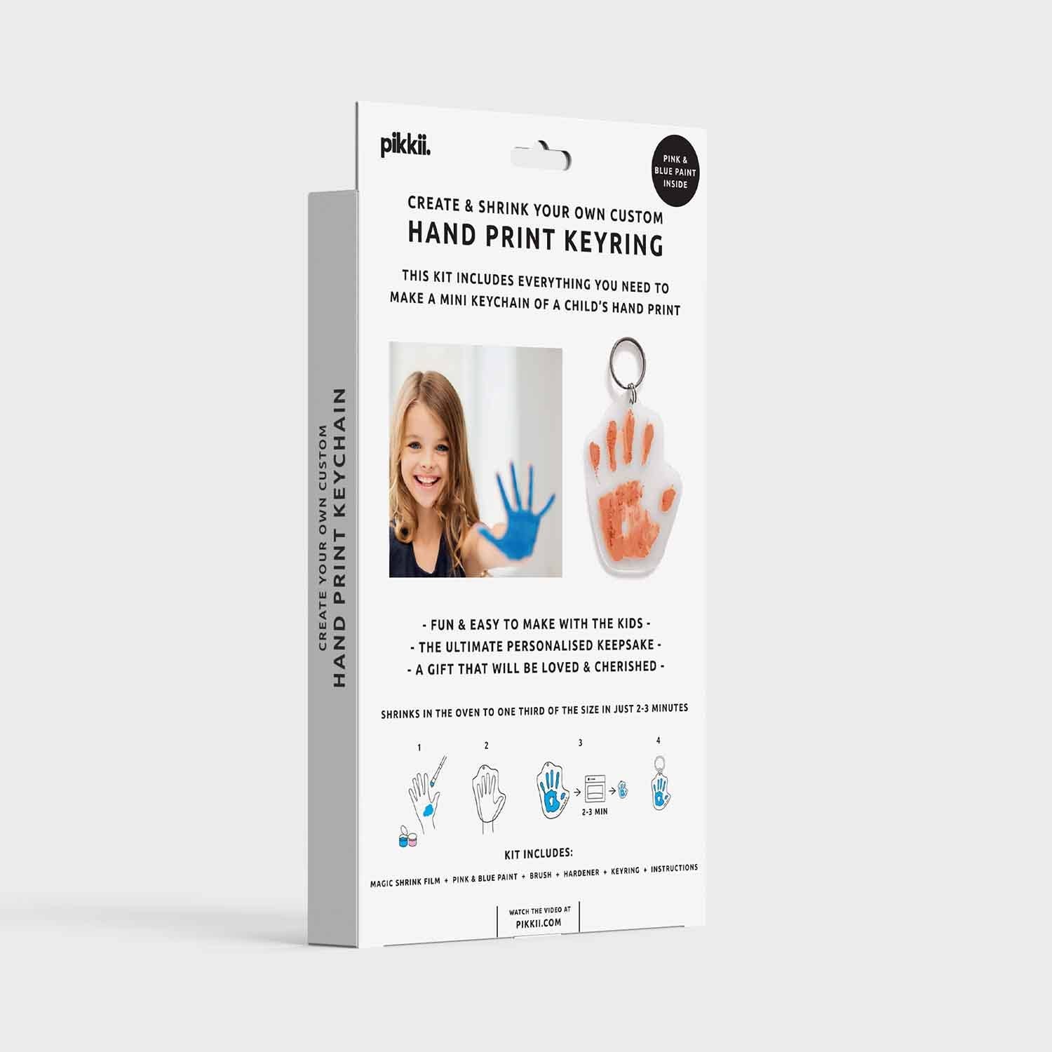 Hand Print Shrink Key Chain Kit