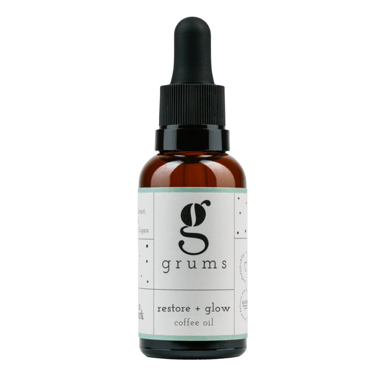 restore + glow coffee oil (15 ml.) - 100% upcycled powerful facial oil - The European Gift Store